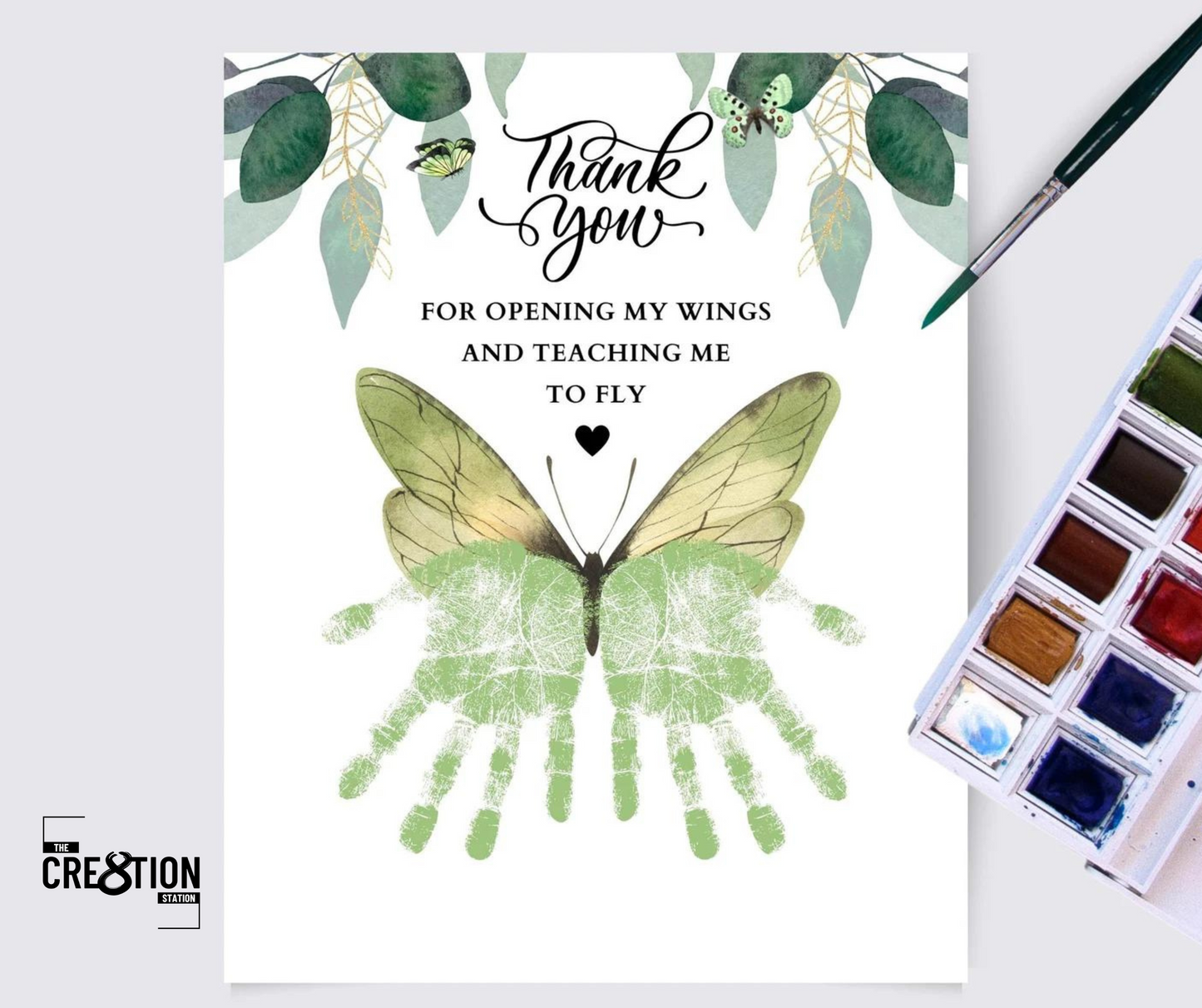 THANK YOU BUTTERFLY HANDPRINT CRAFT