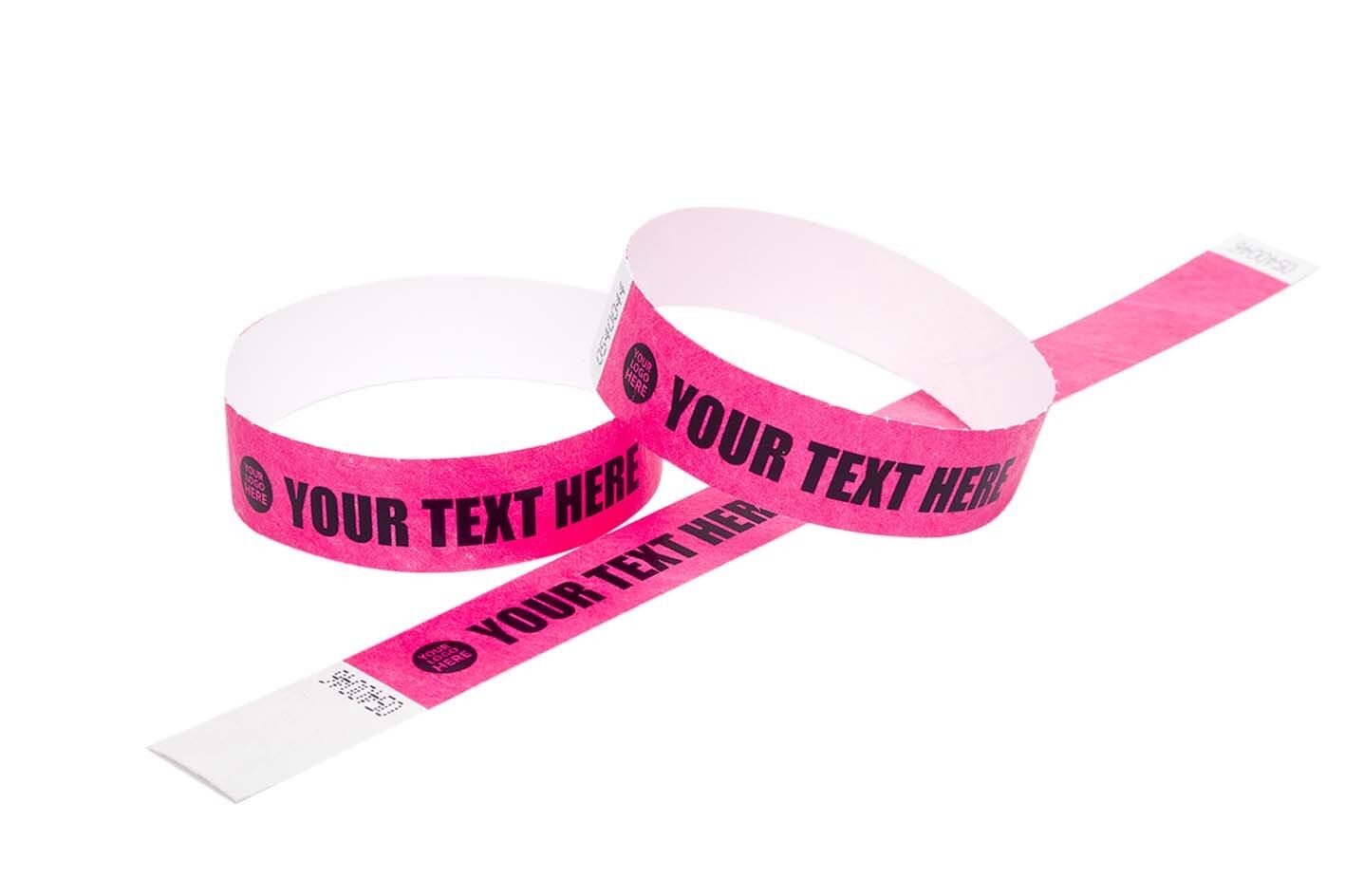 Tyvek Wristbands - NEON