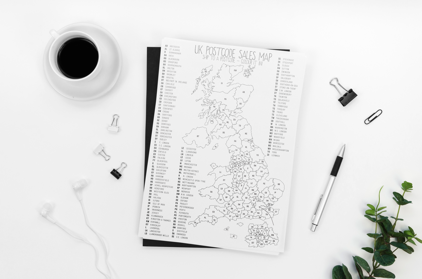 UK POSTCODE - SALES MAP